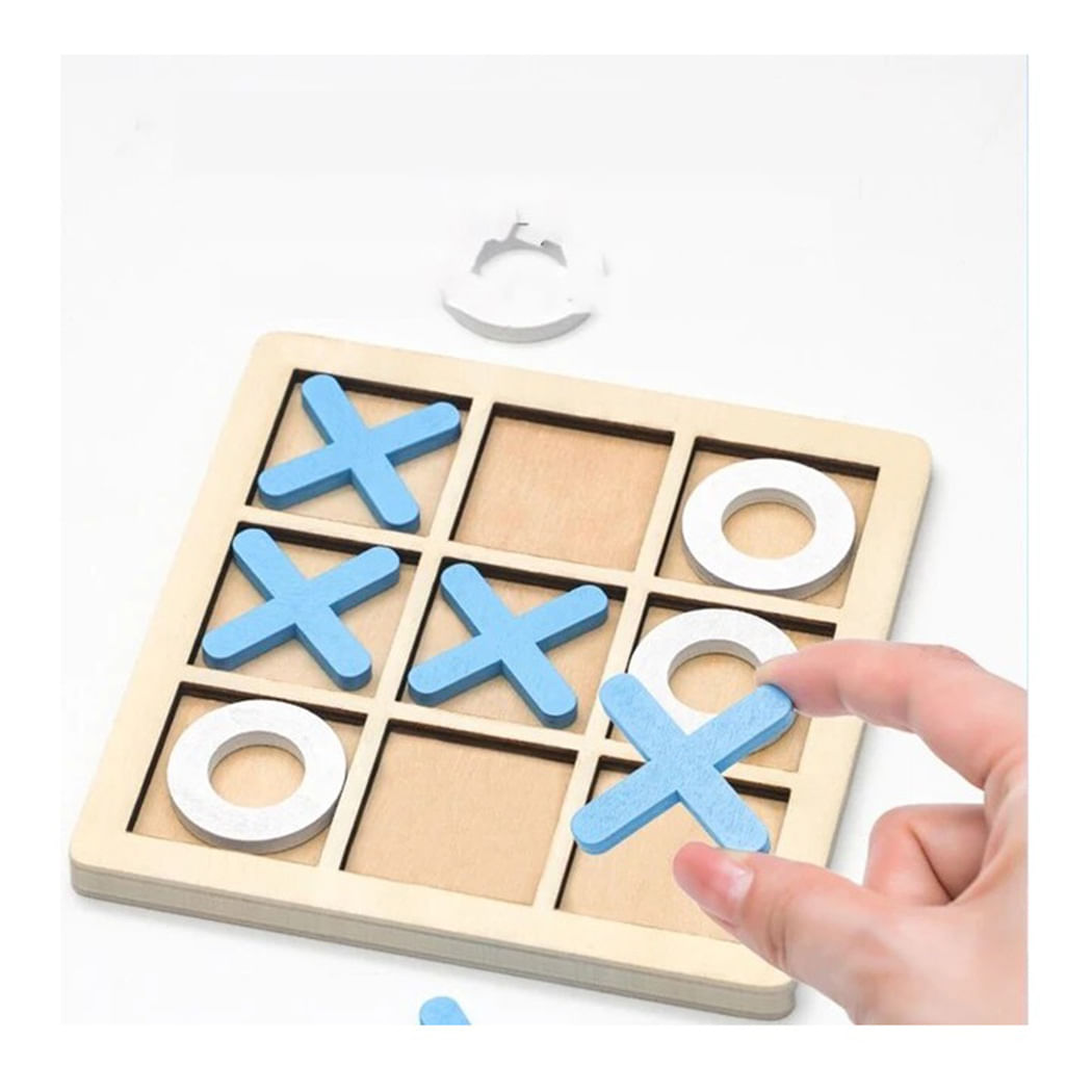 Juego de Mesa 3 en Raya de Madera