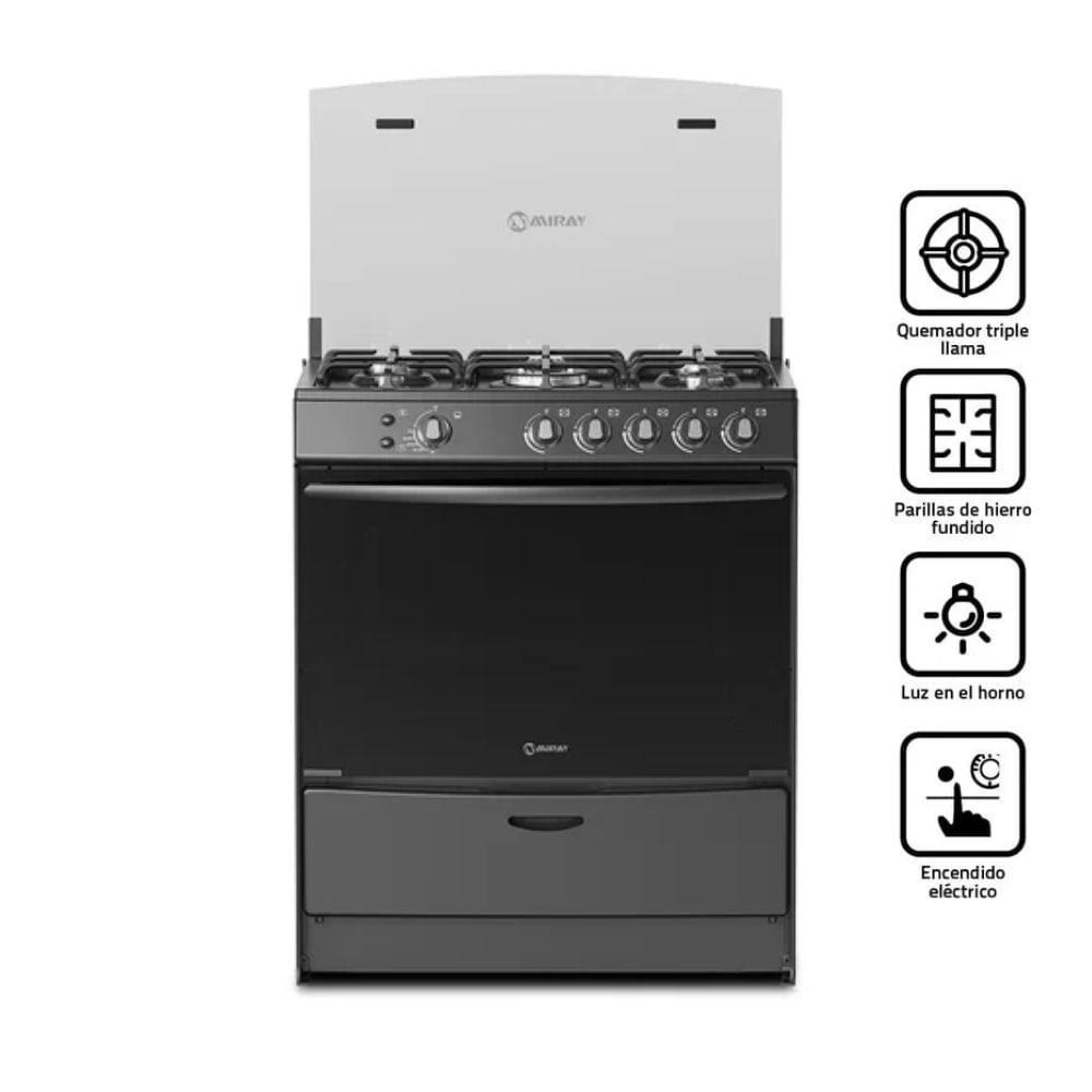 Cocina a gas AZALEA PLUS GN 5 Hornillas