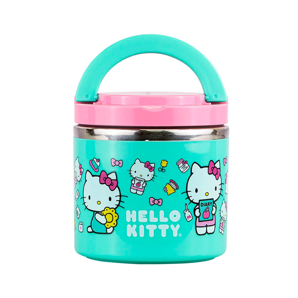 Termo de Comida Hello Kitty Scool 600ML verde 704722