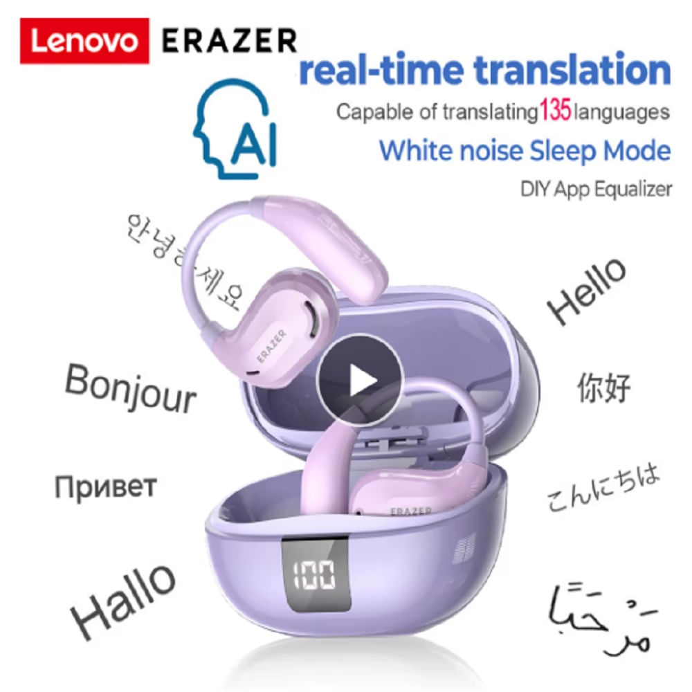 AURICULAR BLUETOOTH ASRM TRADUCTOR IA 13 HORAS DURACION CON PANTALLA