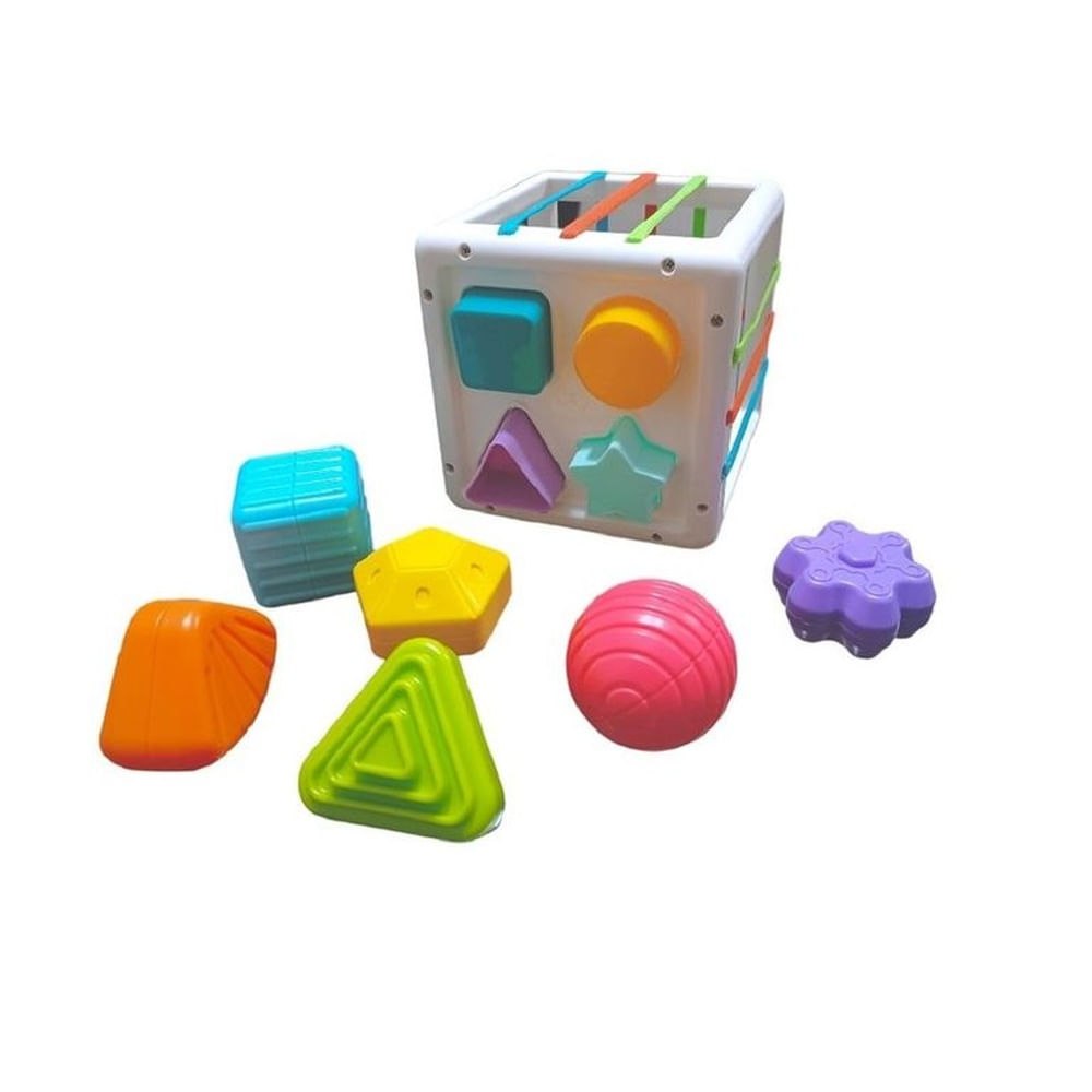 juego sensorial - Cubo de encaje con bandas montessori