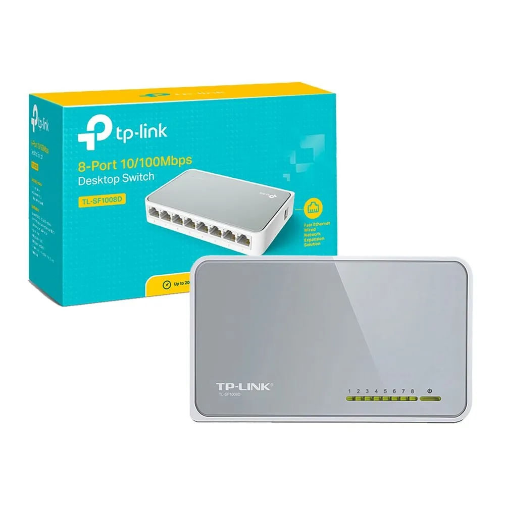 Switch TP-Link TL-SF1008D de 8 Puertos 10/100Mbps