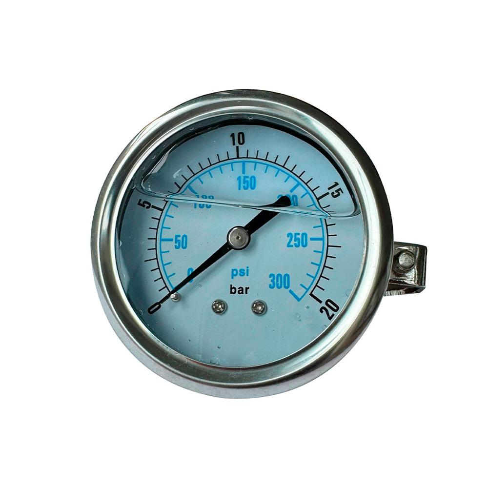 Manometro 0-300psi Dial 2.5 Posterior modelo PR-102 0-300PSI