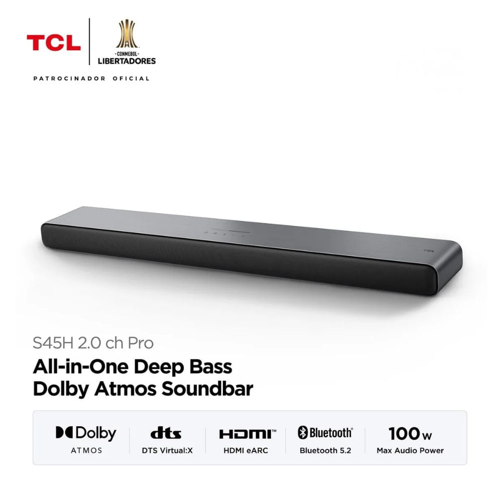 Soundbar TCL 100 Wts Bluetooth 2.0 S45H- Negro