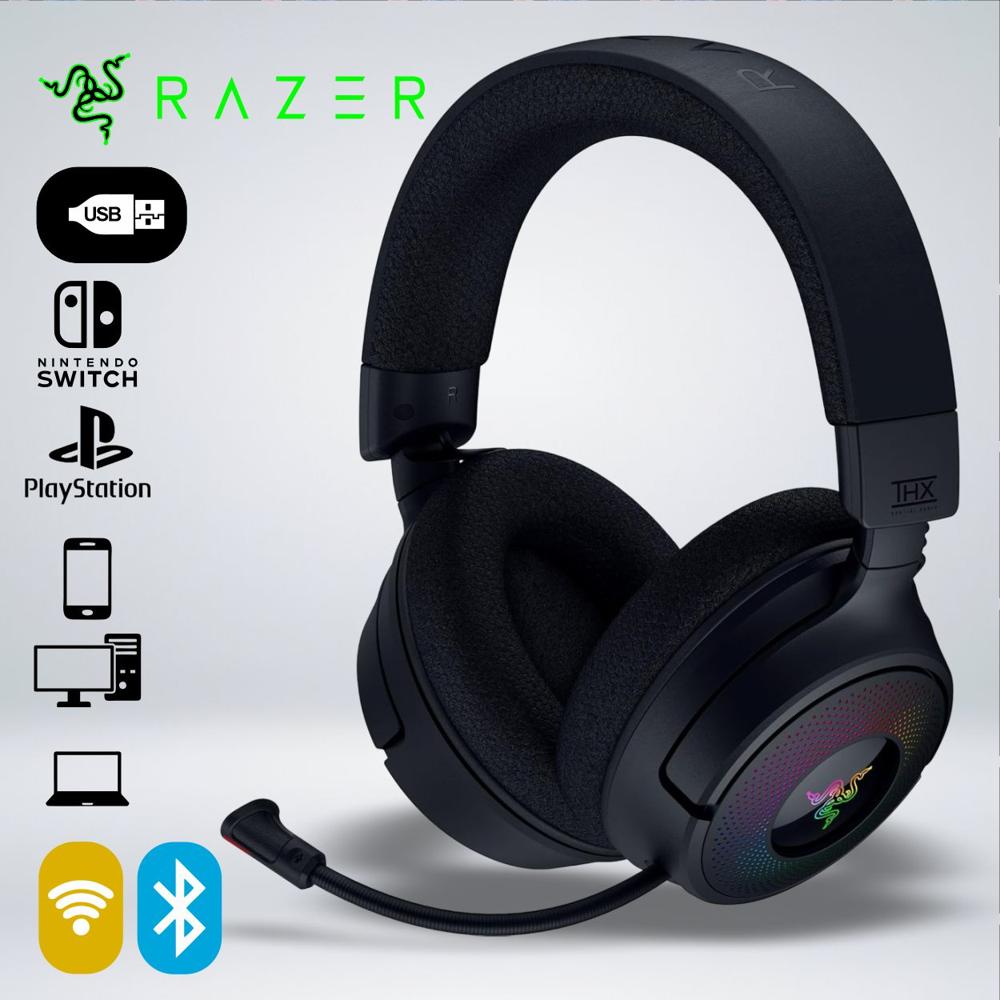 AUDIFONO GAMER RAZER KRAKEN V4 RGB BLUETOOTH 70HRS THX SPATIAL AUDIO