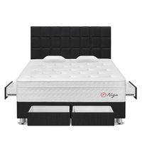 Dormitorio 4 Cajones Niza Queen Gris