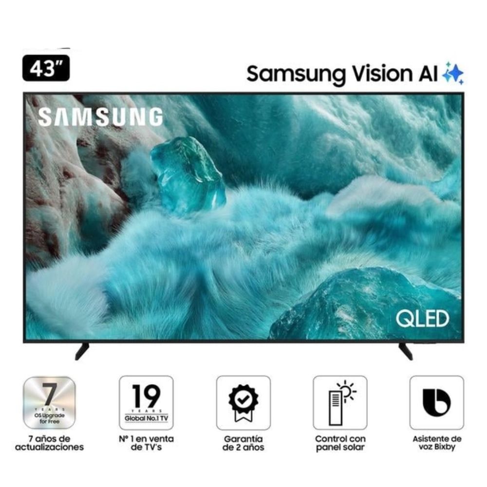 TELEVISOR SAMSUNG QLED 43 UHD 4K Q7F VISION AI QN43Q7FAAGXPE
