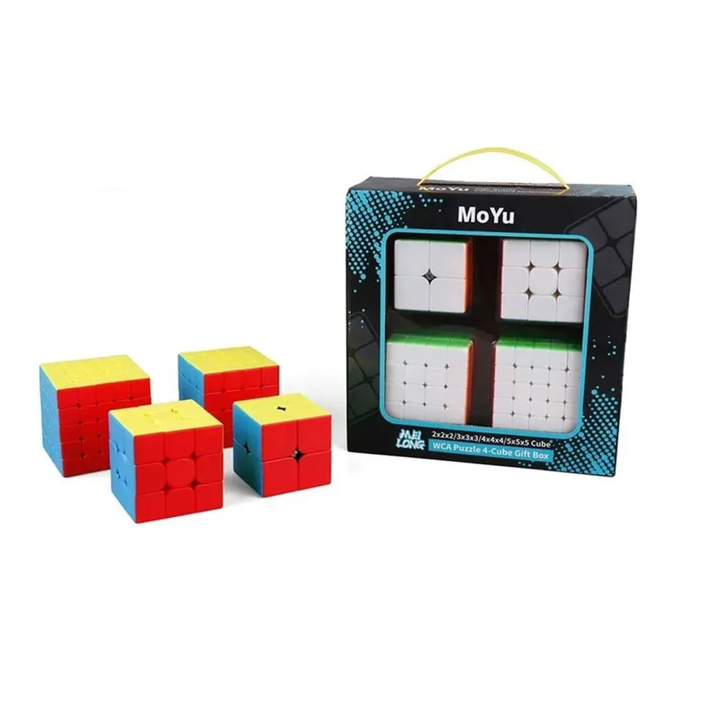 Cubo mágico cubo rubik - set 4 cubos