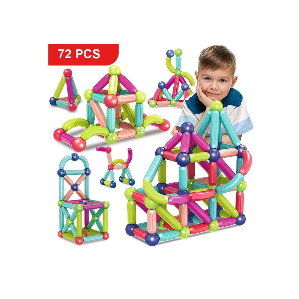 Bloques magnéticos x 72 Pcs - Barras