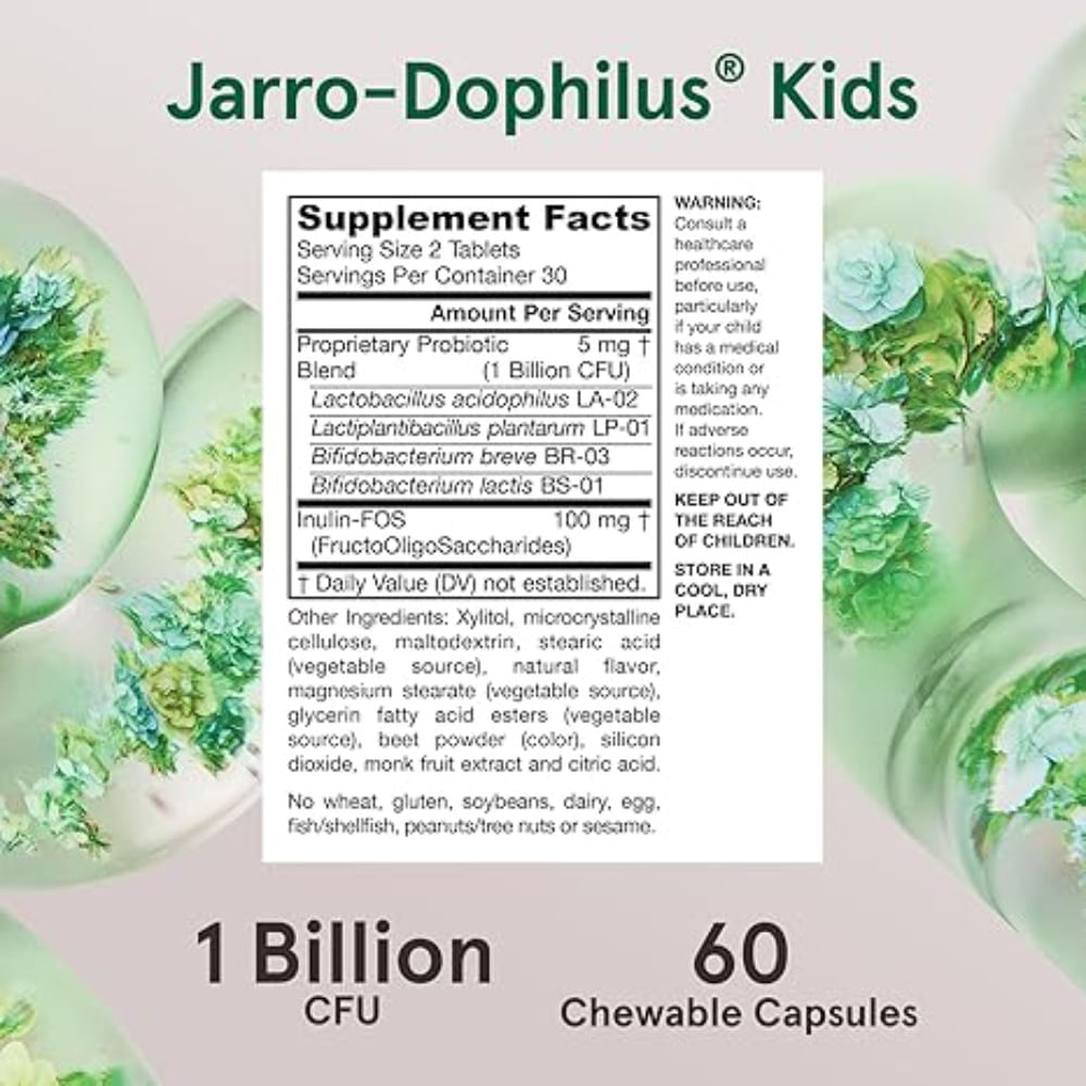 Jarrow Formulas Jarro-Dophilus Probióticos y prebióticos para niños