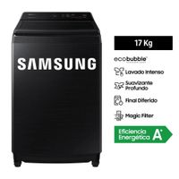 Lavadora Samsung 17KG Smart EcoBubble WA17CG6441BVPE Negra