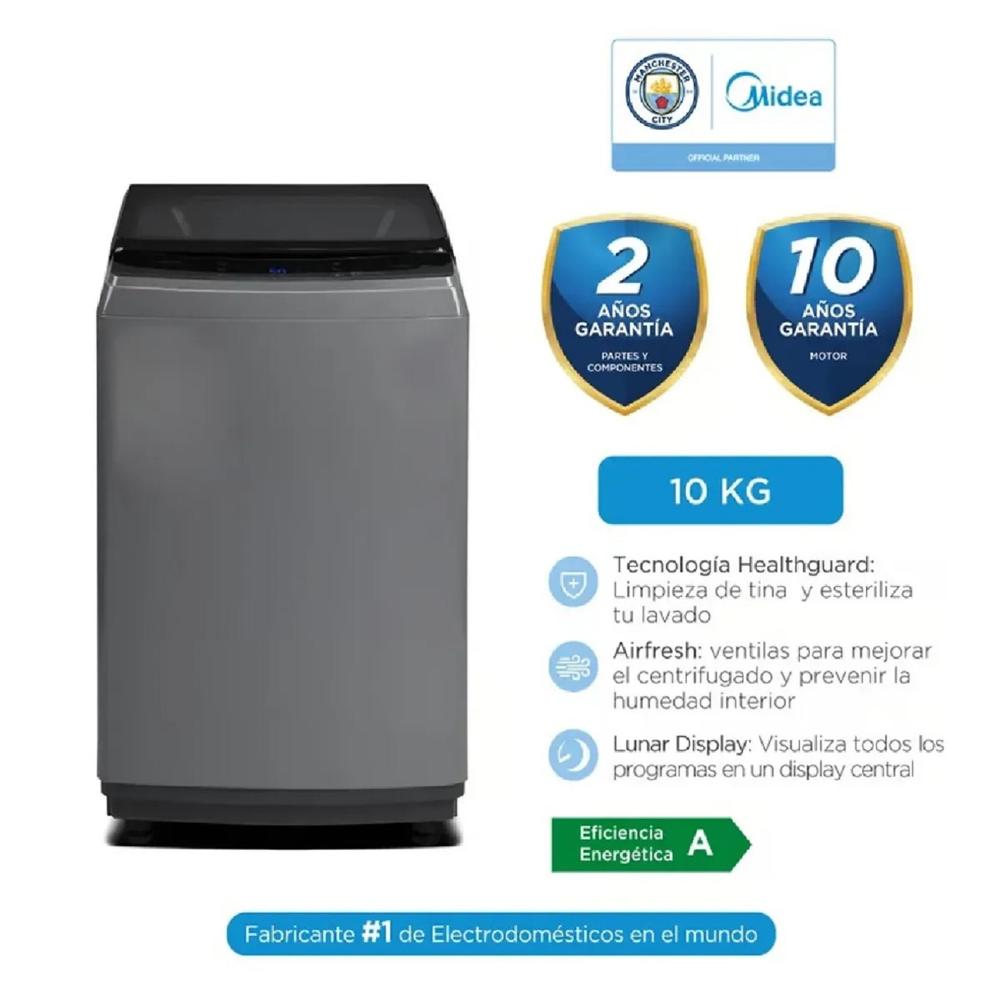 Lavadora Automática Midea 10 Kg Titanium MA200W100 G PE   Silver