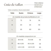 Polo Clasico Lactancia y Embarazo Negro manga corta