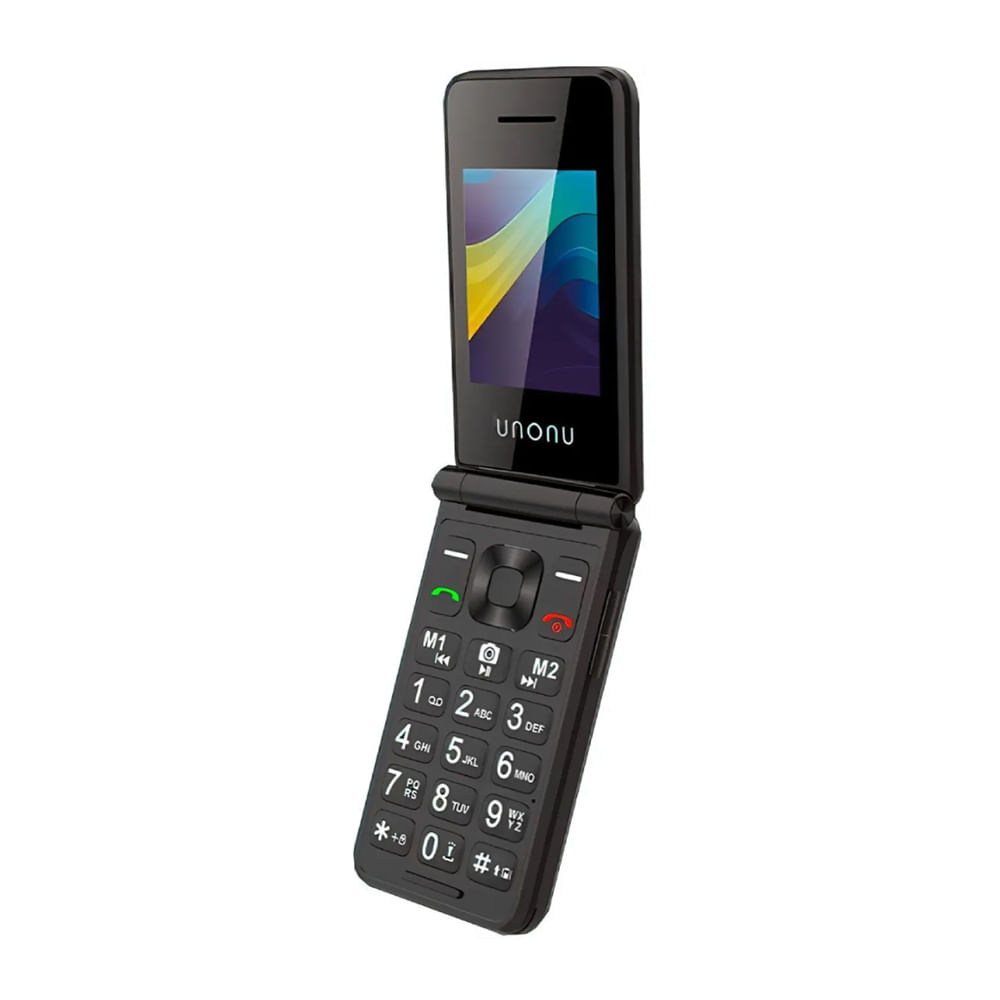 Celular Básico UNONU Volt UN-VOLT90-BK 4G Conectividad 1000mAh Negro