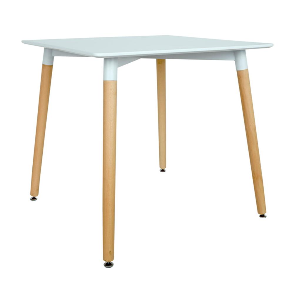 Mesa De Comedor Cuadrado Square 80 x 80 Blanco Althea Confort