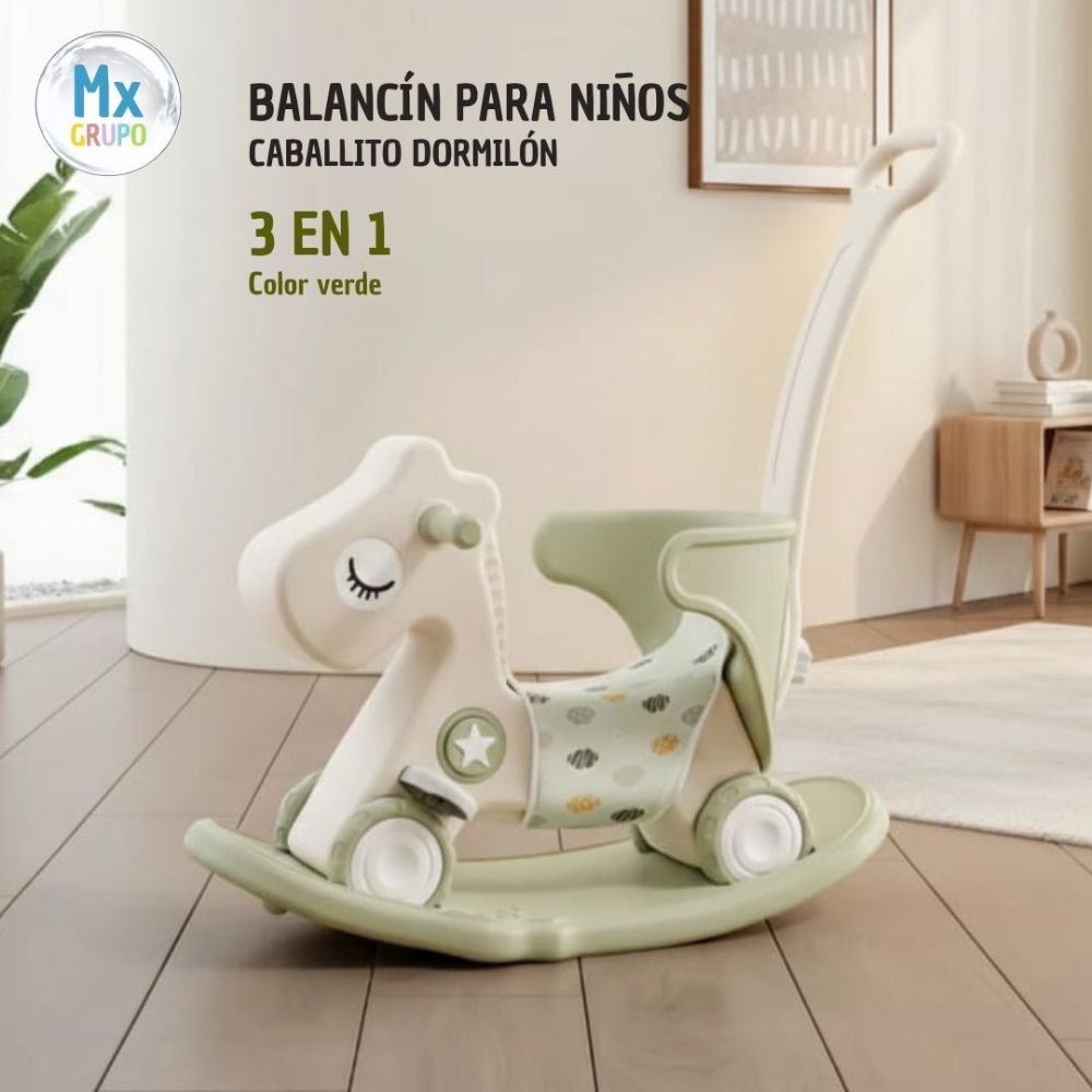 Balancin 3 en 1 - Caballito dormilon verde