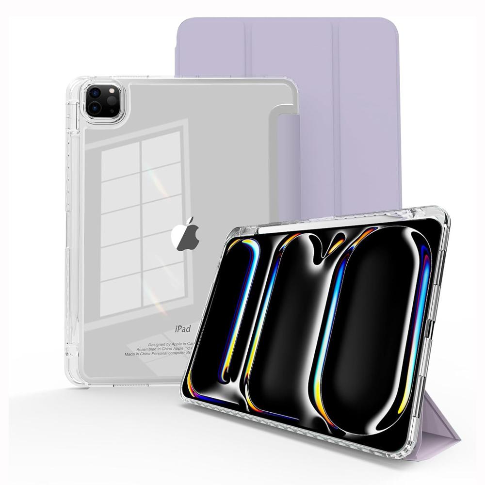 Case para iPad Pro 11 M5 M4 - Transparente Lavanda