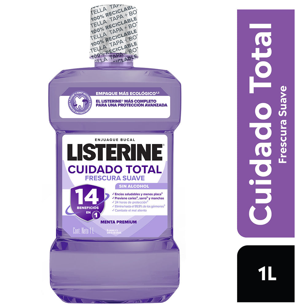 Enjuague Bucal LISTERINE Zero Cuidado Total Frasco 1L