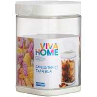 Canister VIVA HOME Tapa Blanca 1300ml