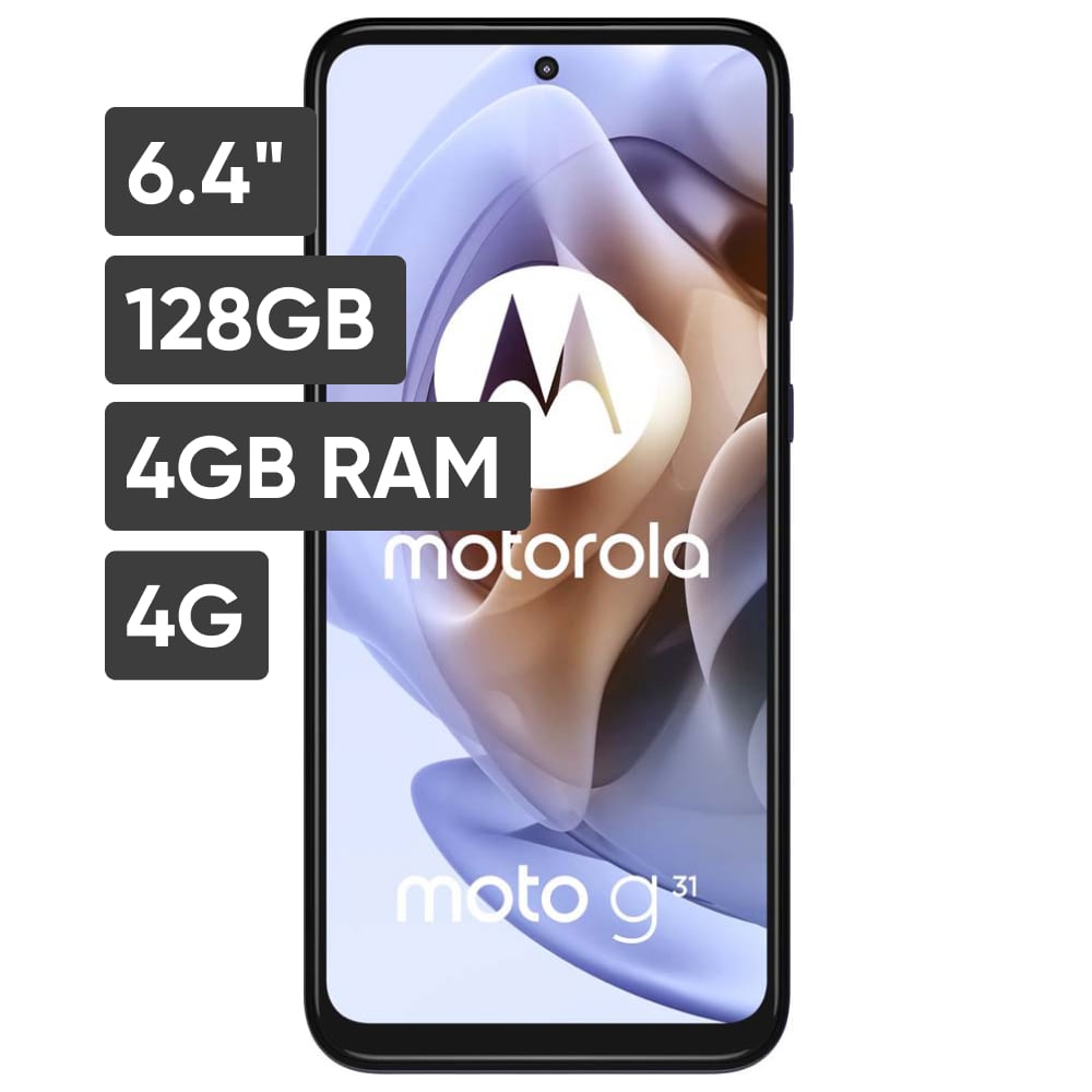 Smartphone MOTOROLA G31 6.4"" 4GB 128GB 50MP+8MP+2MP Gris