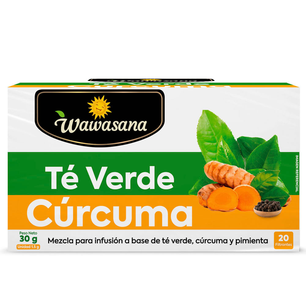 Té Verde Cúrcuma WAWASANA Caja 20un