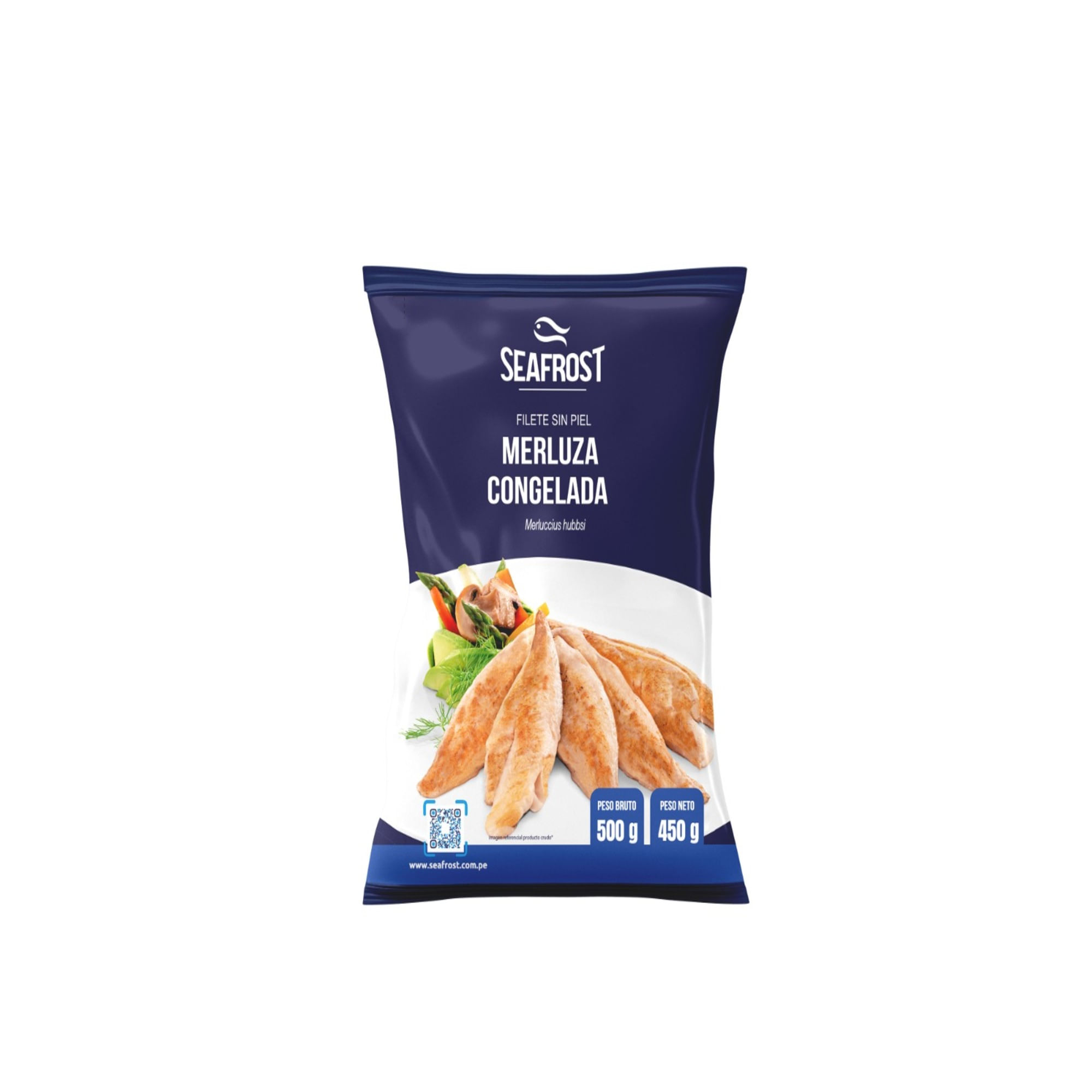 Filete de Merluza SEAFROST sin Piel Bolsa 500Kg