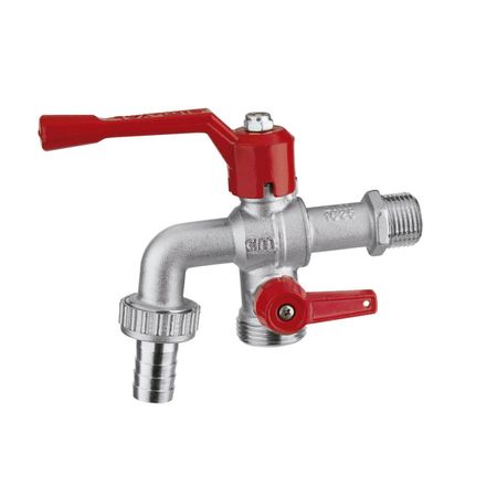 Válvula de Bronce Cim 1/2 x 3/4 Plata Fría