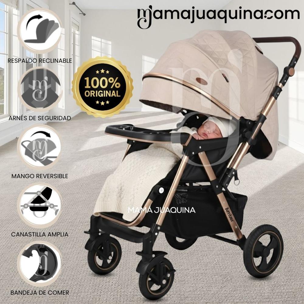 Coche Cuna de Lujo AMBER Edición Limitada Beige