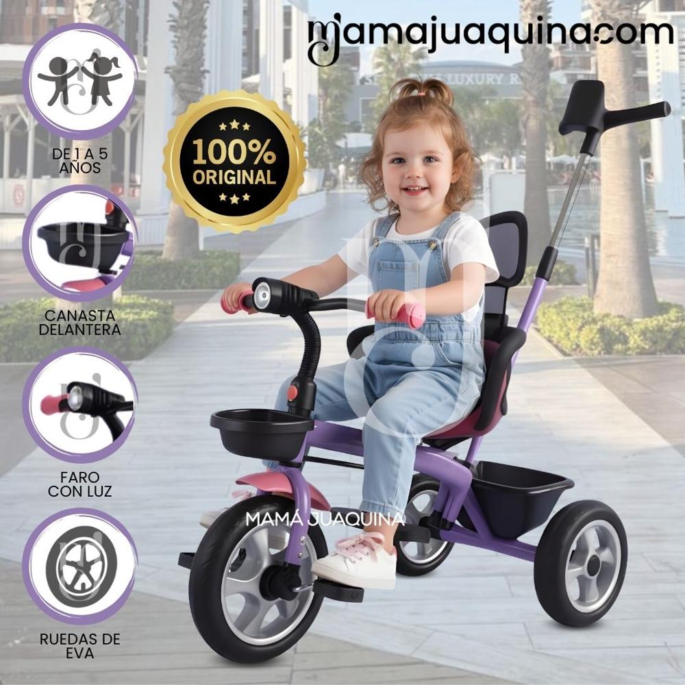 Triciclo Guiador para Niños ROSE Edición Limitada Purple
