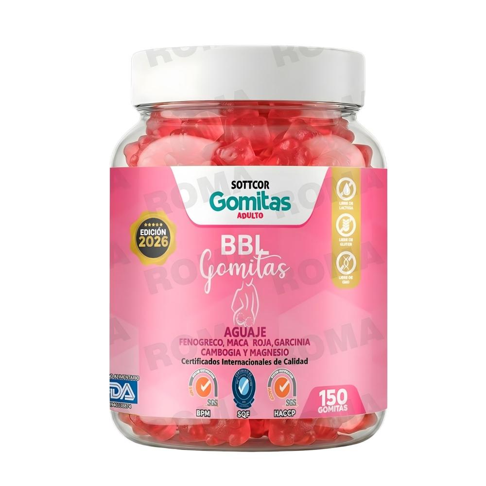 GOMITAS DE AGUAJE BBL ADULTOS SOTTCOR LABS 150 UNIDADES
