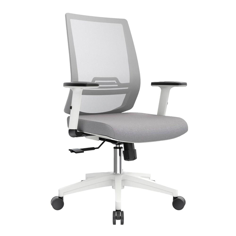 Silla Ergonómica Dubai Gerente Brazos 1D Nylon Gris PN Ofideas