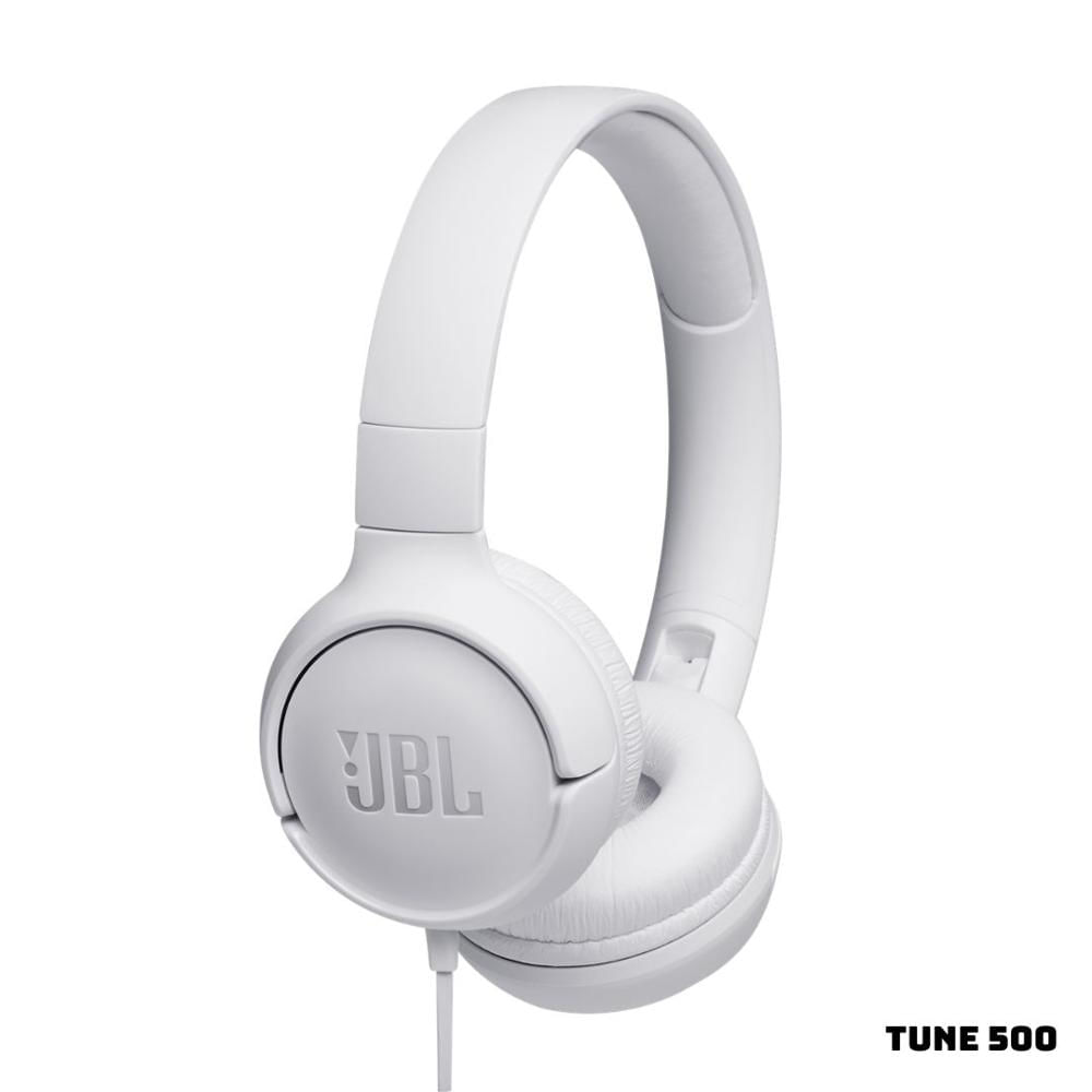 AUDIFONOS ALAMBRICOS JBL TUNE 500 PURE BASS - BLANCO