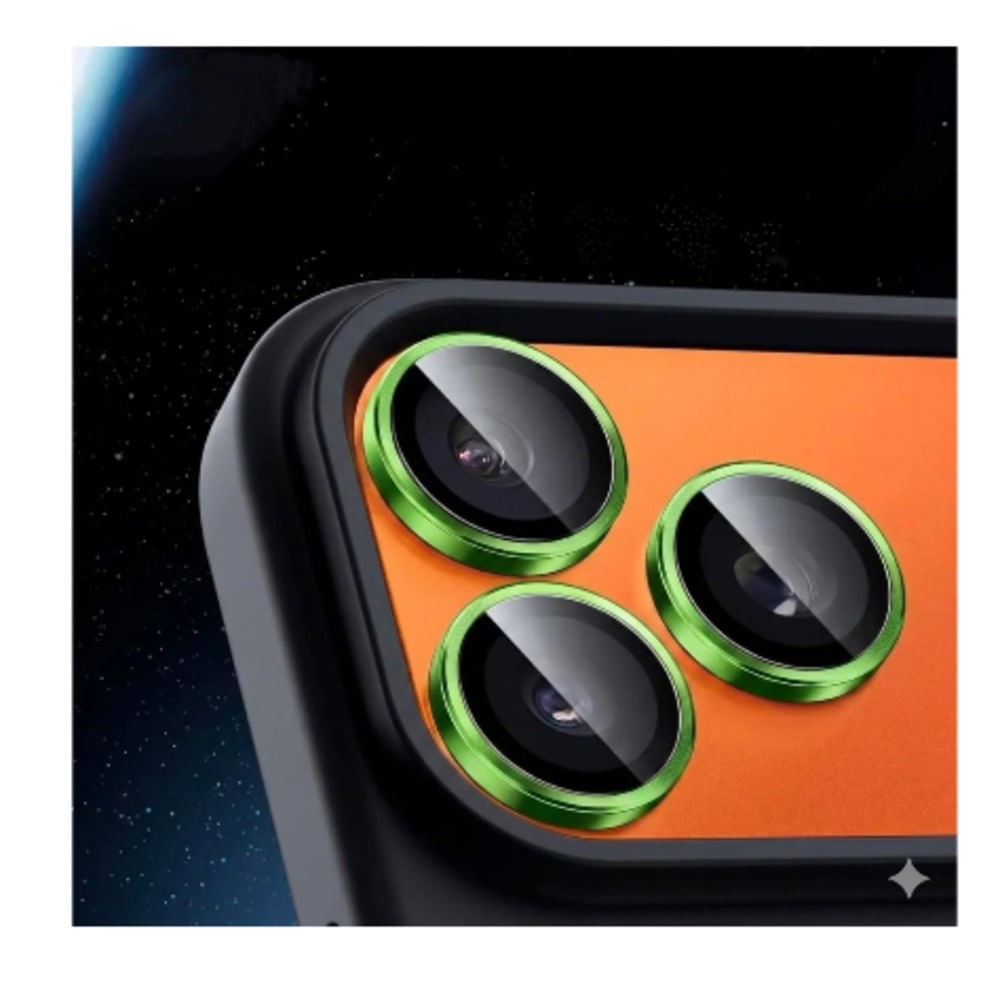 Mica Protector de Camara para Iphone 17 Pro Max - VERDE