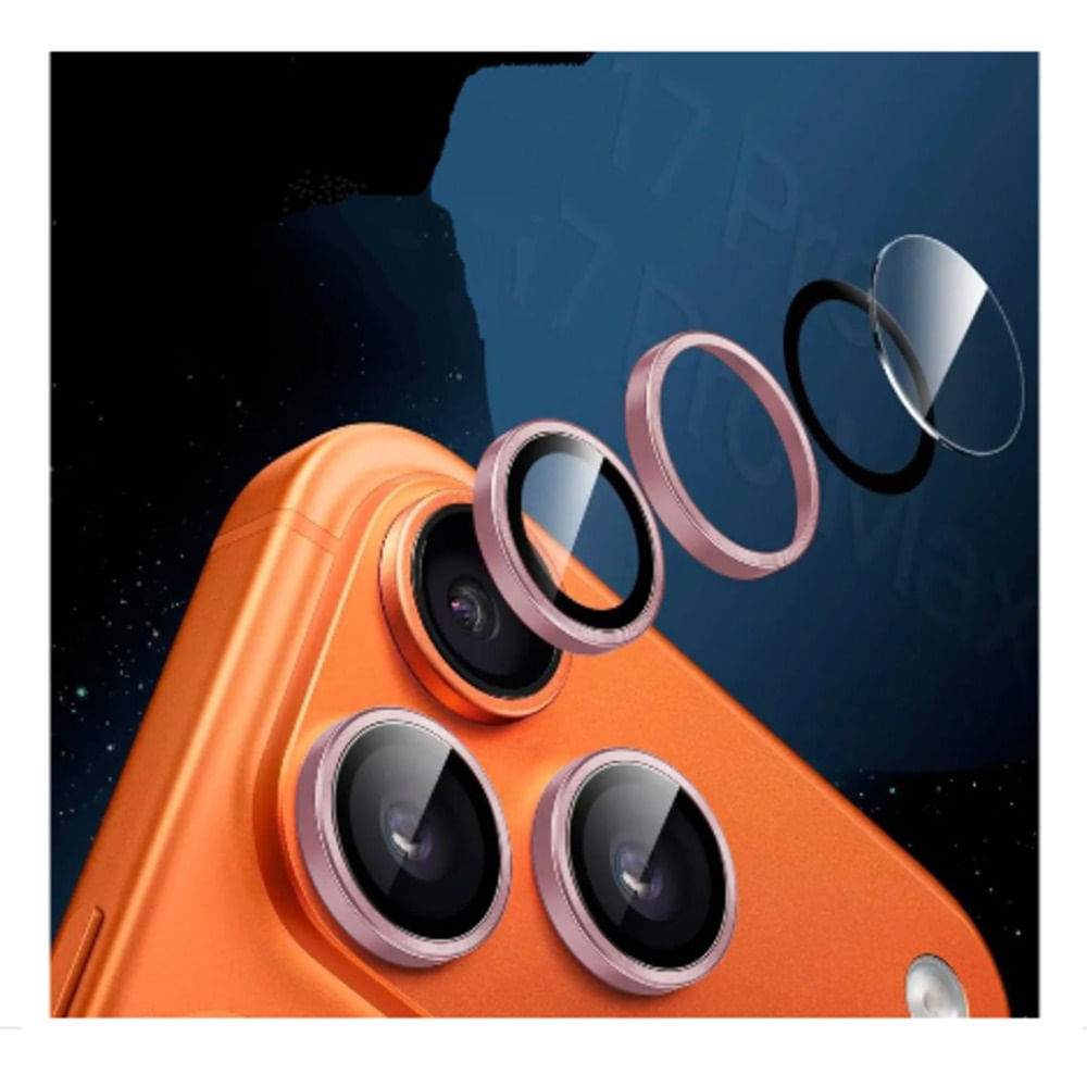 Micas Protector de Camara para Iphone 17 Pro - ROSADO