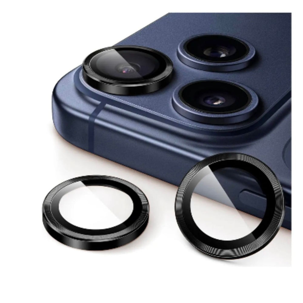 Micas Protector de Camara para Iphone 17 Pro - NEGRO