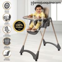 Silla de Comer Plegable ALAI con Rueditas Beige