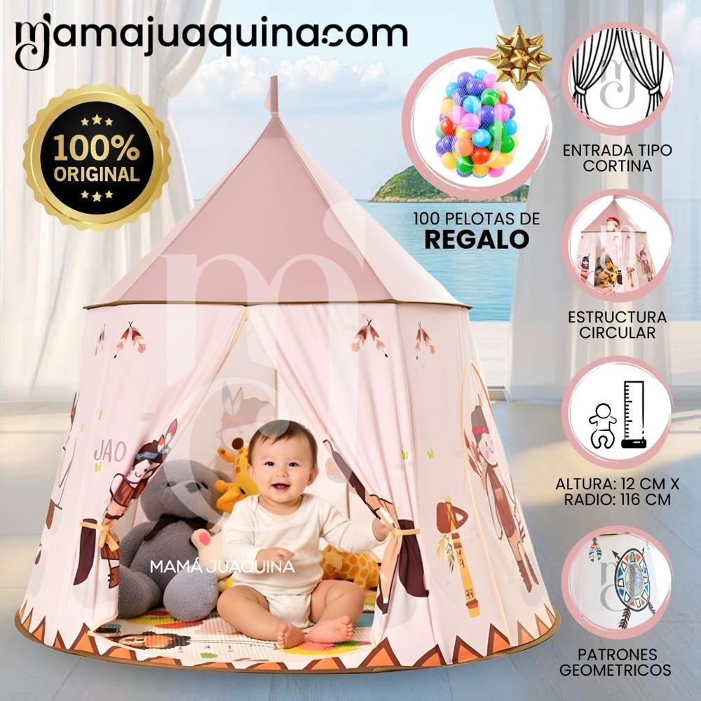 Tienda de juegos Plegable BABY INDI Edición Limitada con Pelotas Pink