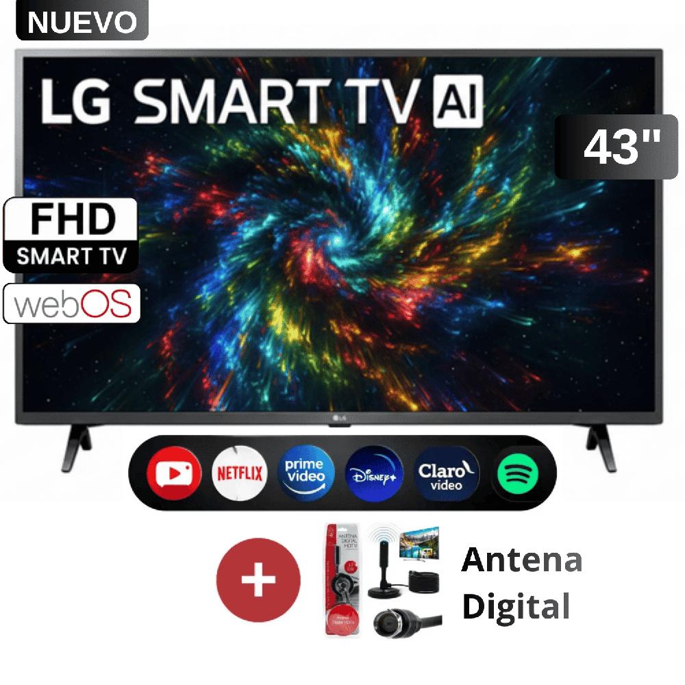Smart TV LG 43 Pulgadas Full HD 43LR6000PSA webOS THINQ AI mas Antena digital