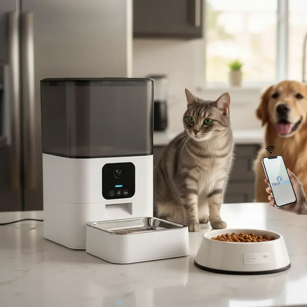 Comedero Smart De Mascotas Con App AlexaTuyaGoogle Home