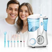 Irrigador Dental Limpieza Bucal 10 modos 7 boquillas