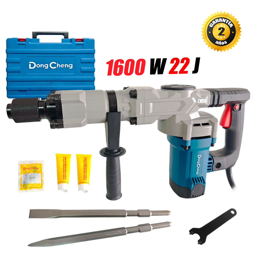 Martillo Demoledor Hexagonal 17mm Dongcheng DZG07-6 1600W 22J 7.6kg