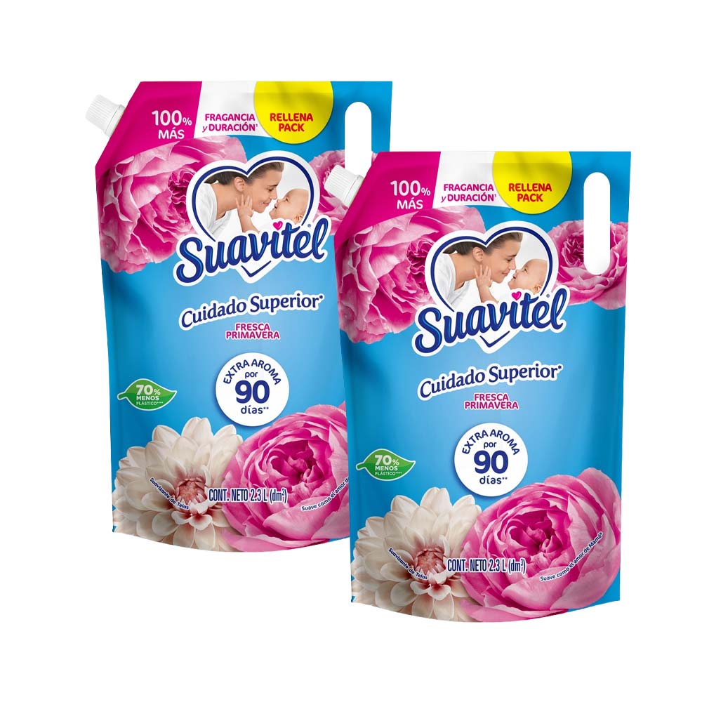 Pack Suavizante SUAVITEL Fresca Primavera 2.3L x 2un