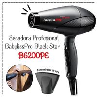Secadora De Cabello Profesional Babylisspro Black Star