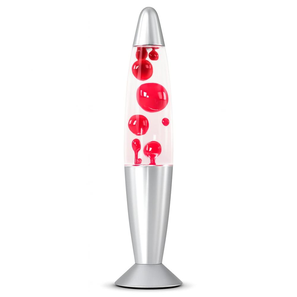 Lámpara de Lava LED Genérica Roja Retro Decorativa Luz de Ambiente Estilo Vintage