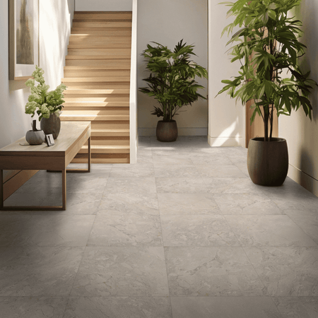 Piso Cerámico Marmolizado Regina Marrón 60x60cm 1.44m2 Gala