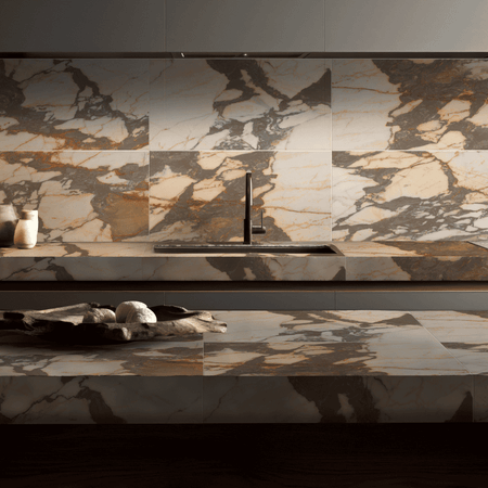 Pared Marmolizado Patagonia Marrón 30x60cm 1.62m2 Gala