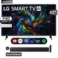 Smart TV LG 43 Pulgadas Full HD 43LR6000PSA webOS THINQ AI mas soundbar