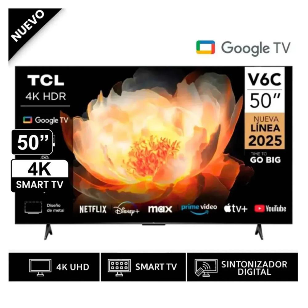 Televisor TCL 50 UHD 4K Smart GOOGLE TV 50V6C