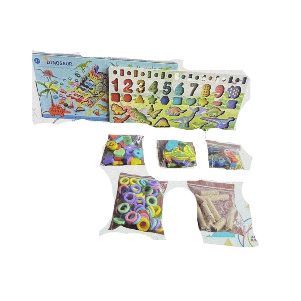 Tablero didáctico de dinosaurios multifuncional