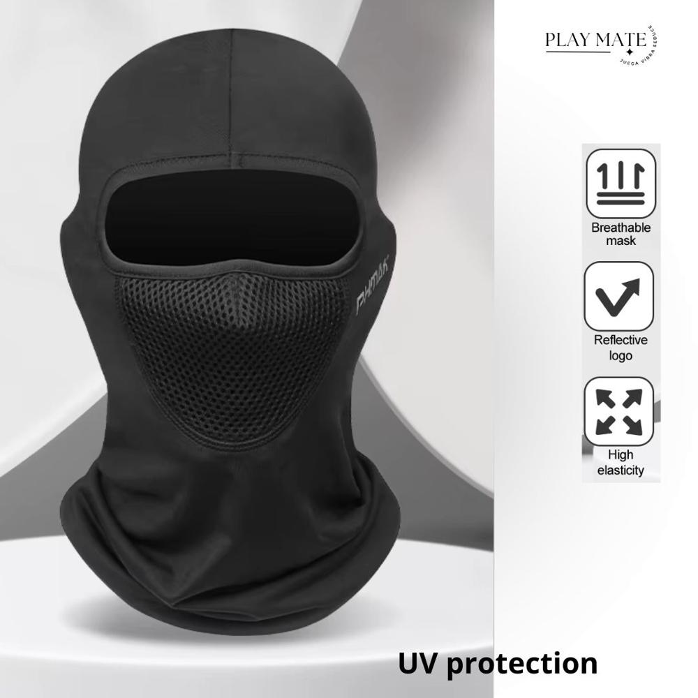 Balaclava deportiva cortaviento Motociclista Negro